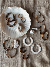 Load image into Gallery viewer, Pearl Grande Flat Hoops x Child of Wild
